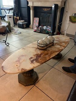 Marble living room table