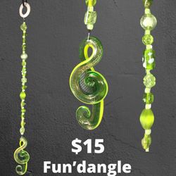 New Decorative Music Treble Clef Fun’ dangle (hang on lampshade, in window, on wall, on curtain rod and more)