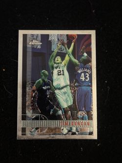 1998 Topps Chrome Tim Duncan RC #115