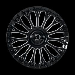 24X10 DOLCE ROMA Gloss Black Wheels
