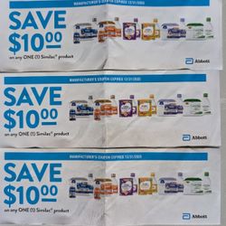 Free $10 Similac Coupons (3)