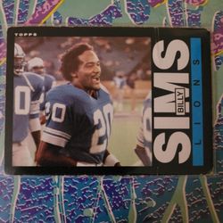 85 Topps Billy Sims!