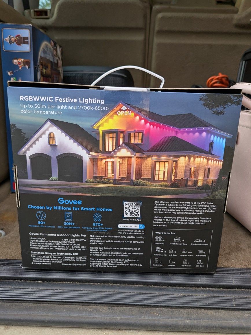GOVEE OUTDOOR LIGHTS PRO 100Ft