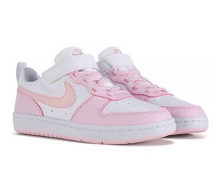 Girl size 2 Nike Kids Low-Top Sneakers Pink and White