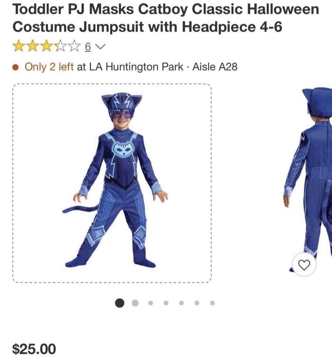 PJ  Masks Catboy Costume 