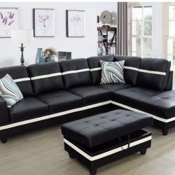New Sectional And Ottoman 