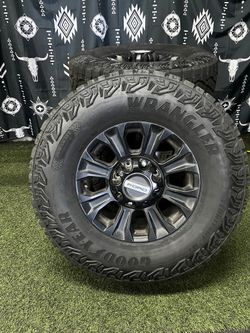 Ford F-250 Super Duty Tremor 8 Lug 18 Inch OEM Wheels and New Tires