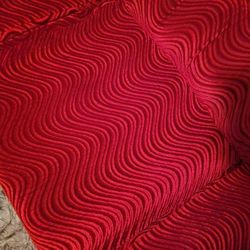 Corduroy Red Couches Set