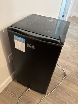 Compact Black Fridge