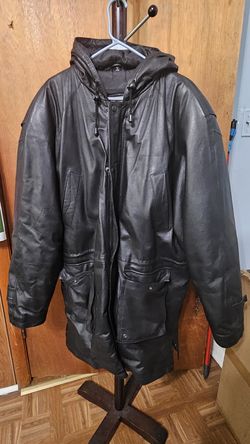 Phase 2 Leather Jacket with hood
