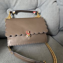 Fendi Black Cane Eye Chain Shoulder Bag 001 11(contact info removed)