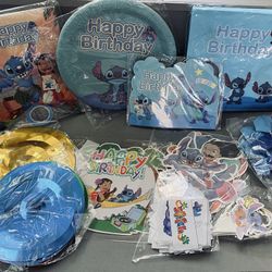 Disney Lilo & Stitch Birthday Decorations To Serve 10 for Sale in Phoenix,  AZ - OfferUp