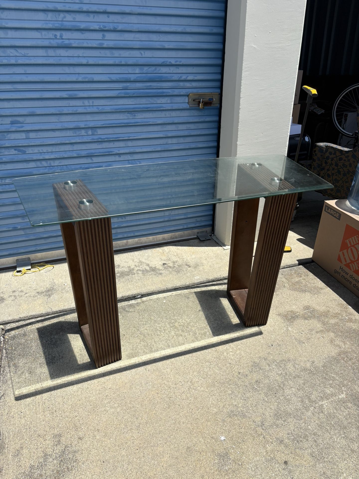 Glass End Table