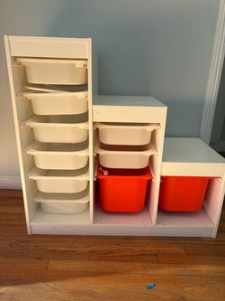 IKEA TROFAST Storage Unit with Bins