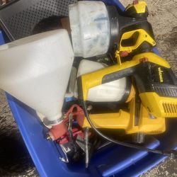 box with tools for painting walls, paint guns in working condition for the whole box 110