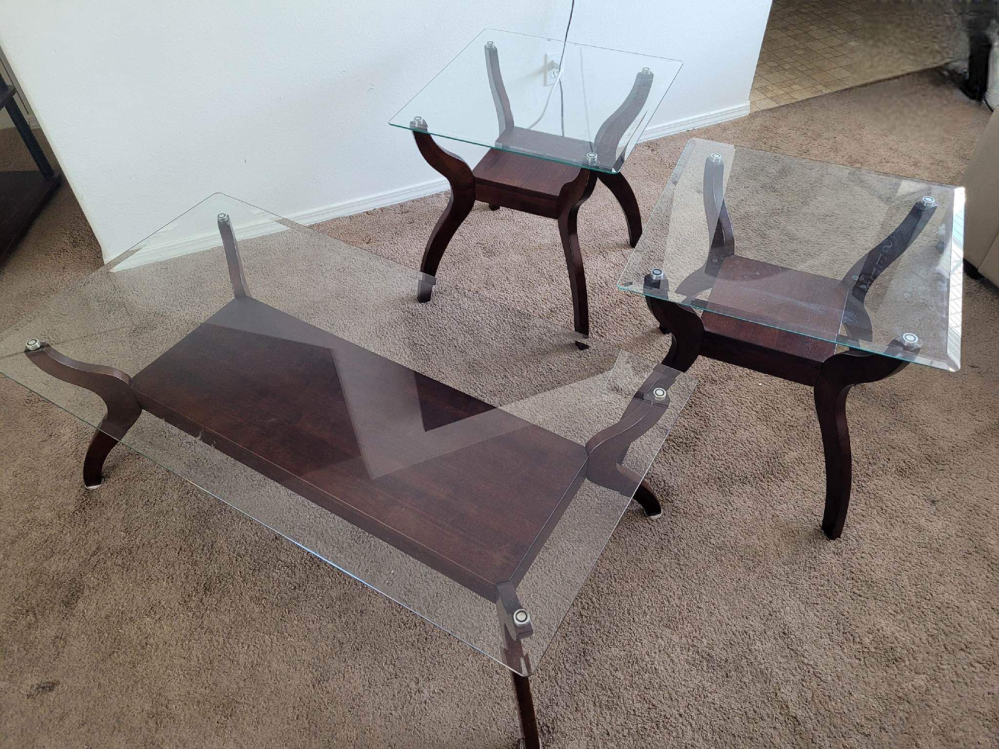 Cherry coffee & End Tables $200 