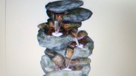 22 Rock waterfall fountain with LED lights new in box