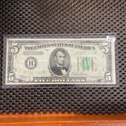 1934 A $5 Reserve Note