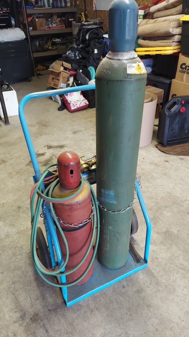 Oxygen/acetylene Torch Kit with cart
