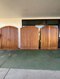 Arched French Wood Interior Doors – Set of 3-72x92-per set $999