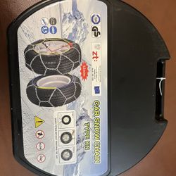 Snow-Chains Auto Fixing 1 Min Quick Fit Easy Installation Tire-Chains, Portable Reusable Universal Emergency Tire Traction Chain For Passenger Car, Pi