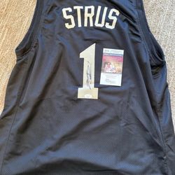 Max Strus Autographed Basketball Jersey with JSA COA