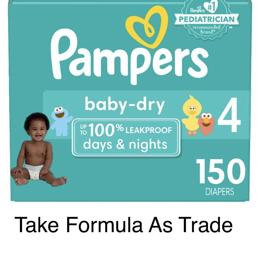 Pampers Size  4-Baby Dry Diapers Pañales 