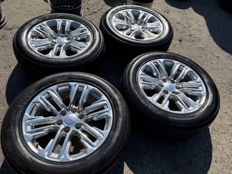 New take off set  cash $980 22” oem Chevy gmc steelie all black rims  6x139.7