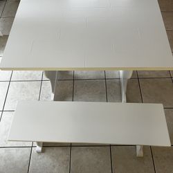 Wayfair Table And Bench- Brand New 