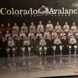 Rare Colorado Avalanche 1998-99 Poster