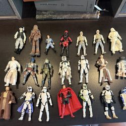 Lot Of 21 3.75 Inch Retro Collection Star Wars Action Figures
