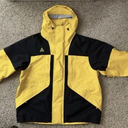 Nike ACG Gore-Tex Jacket Amarillo Yellow Black BQ3445 728 Mens Size XL  RARE