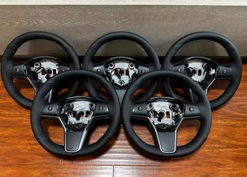 Steering Wheel Rewrap Restoration Tesla