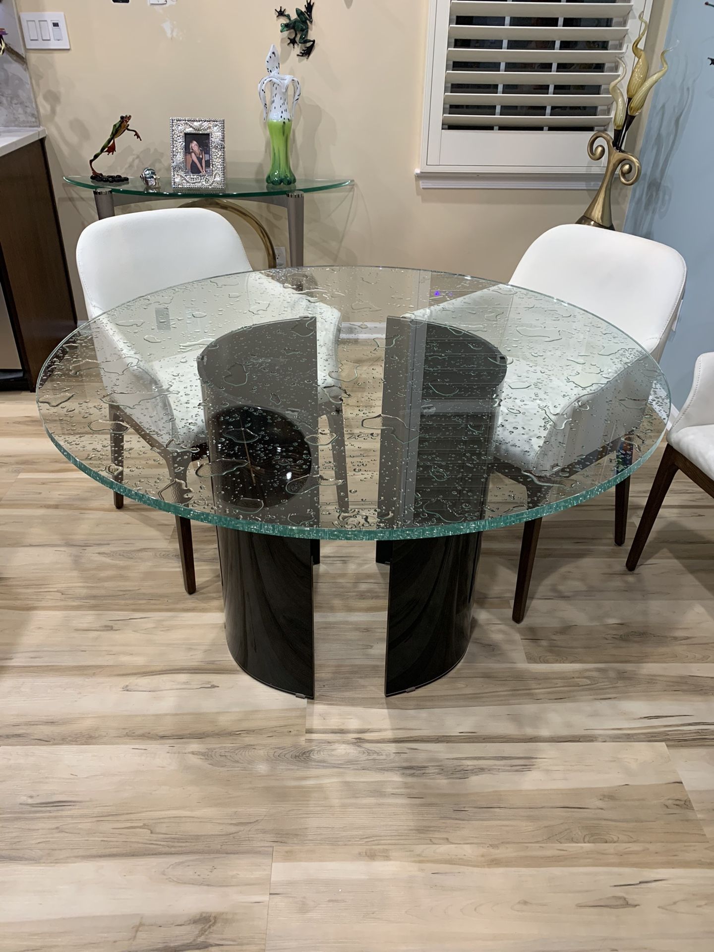 Glass kitchen table