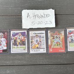 Rookie Football Cards Joe Burrow And Tua