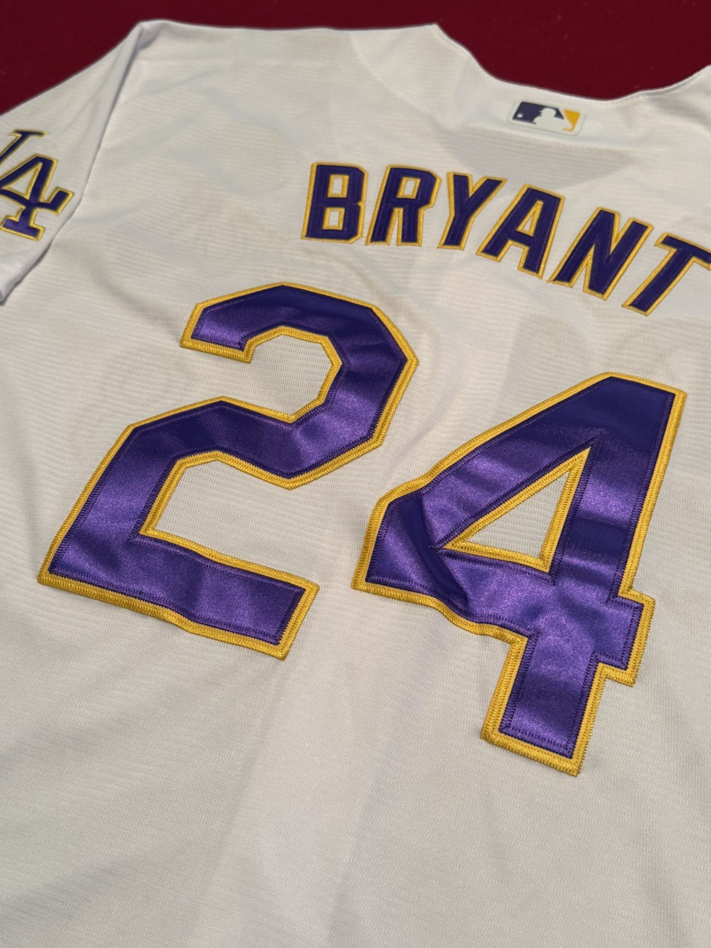NEW LA DODGERS KOBE BRYANT Jersey BLACK #8 #24 Throwback Hardwood 