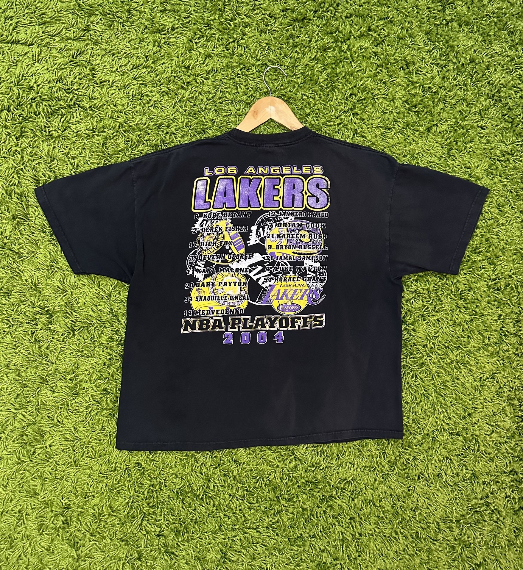Vintage Los Angeles Lakers NBA FINALS T Shirt Kobe Shaq