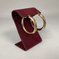 14K Gold Hoop Earrings- 8.7G