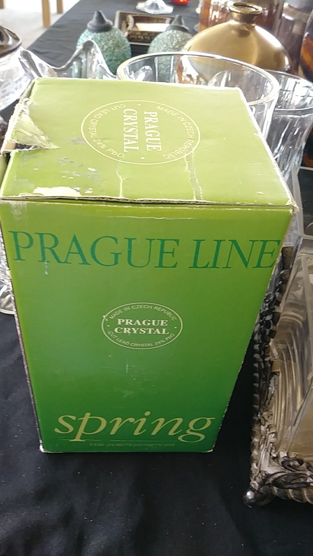 Prague crystal vase