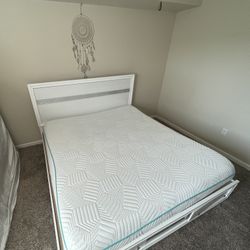 King size bed frame and pillow top mattress 