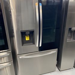 Stainless Steel 26 Cu. Ft. Smart InstaView Counter Depth French Door Refrigerator 