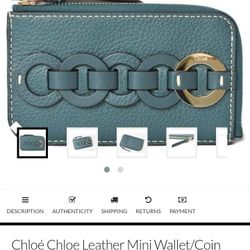 Chloe Leather Card And Coin Holder 