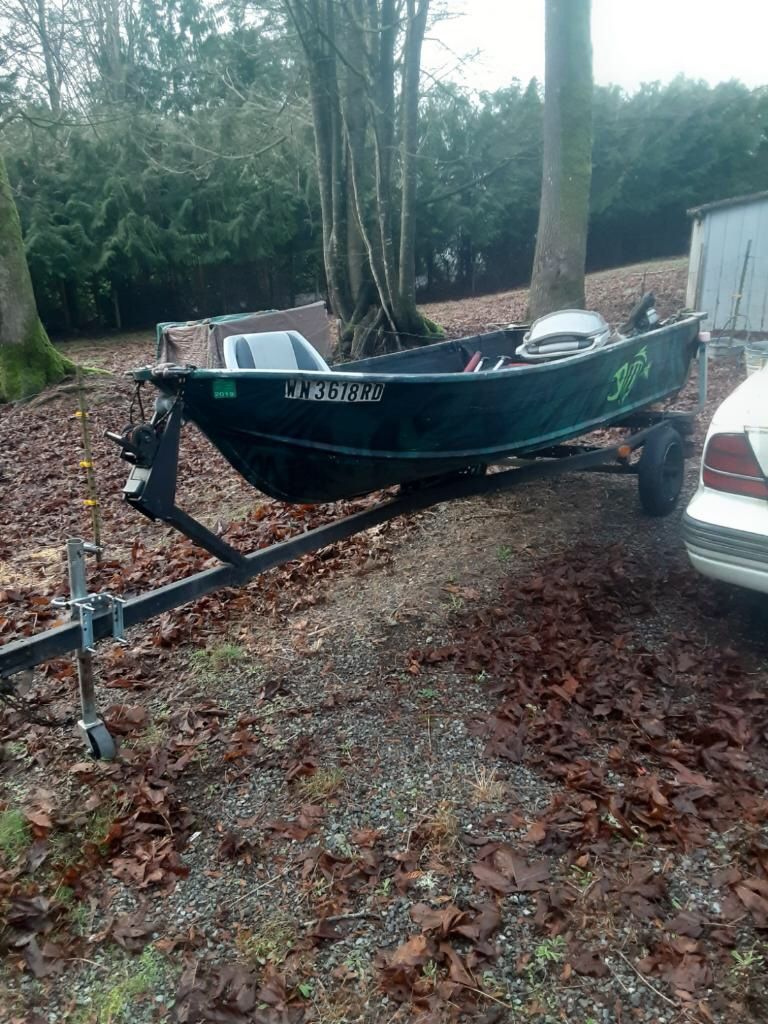 Boat and trailer