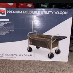Glacier Premium Affordable Utility Wagon, Brown. 