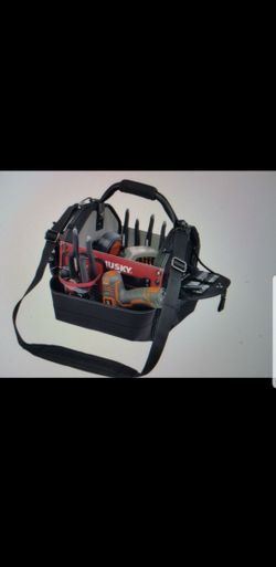 NEW 12 INCH HUSKY TOOL BAG/ CARRIER WITH BONUS POUCH