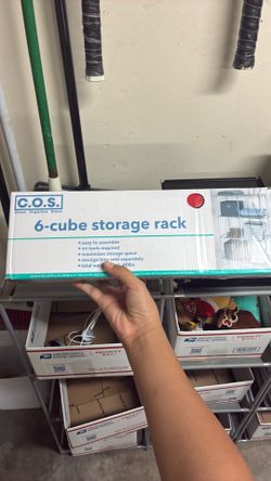Cube shelf have 2 available good for garage and storage
