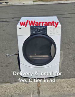 Kenmore Large capacity Electric 220v Dryer Delivery and install for fee Cities in ad