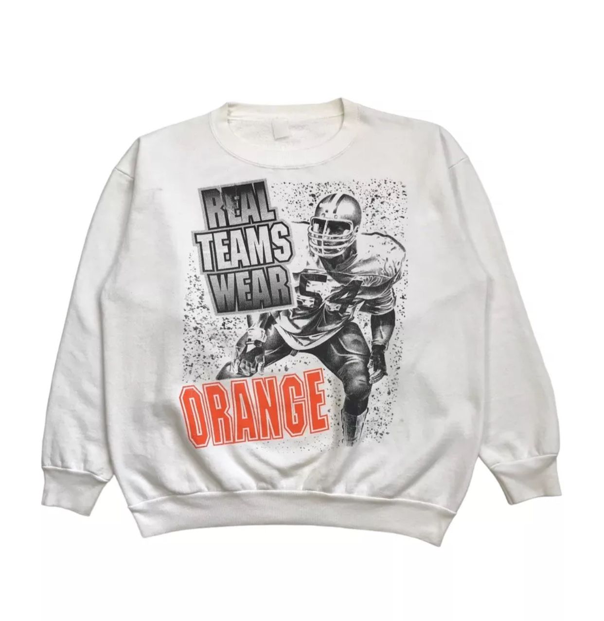 VINTAGE TENNESSEE VOLS VOLUNTEERS SWEATSHIRT XL MENS CREWNECK PULLOVER WHITE AOP