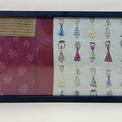 Unique Framed Fabric Art