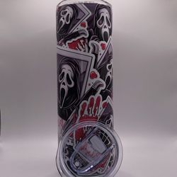 Scream Tumbler Thermo Stainless Steel New In Box With Straw 